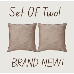 Set Of TWO 26"x26" Euro Square Throw Pillow Brown - Hearth & Hand with Magnolia